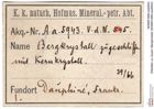 Etiketten zu Quarz (Bergkristall) (NHMW-MIN-Aa5943)